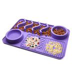 Comedero lento de silicona food-grade para perros que comen rápido